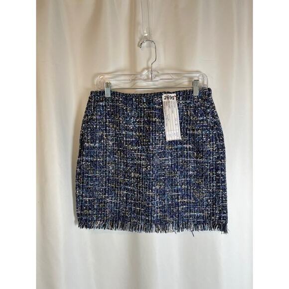 Vero Moda Tweed Mini Skirt VMChantelle Women's 6 Multicolor New Pockets - Picture 1 of 8
